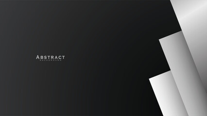 Dark black abstract background for presentation design. Simple black abstract banner background