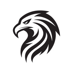 Bald Eagle Head In Tribal Design