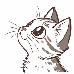 vector illustration of a cat