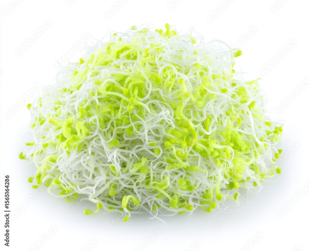Poster an isolated young sprout microgreen with its corresponding shadow is provided, along with a clipping