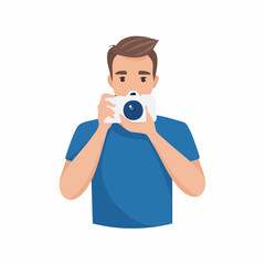 photographer with camera