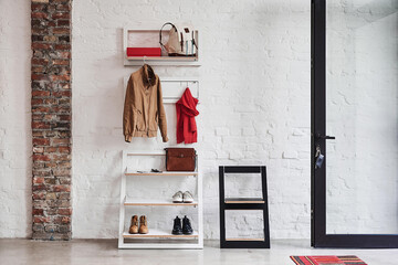 interior of modern stylish dressing room