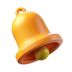 Orange bell with yellow clapper notification