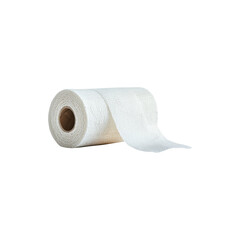 Fototapeta premium White Cohesive Medical Bandage Roll for Wrapping and Support Isolated on White Background