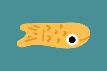 Yellow Cartoon Fish Illustration