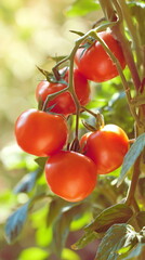 Beautiful tomatoes plant