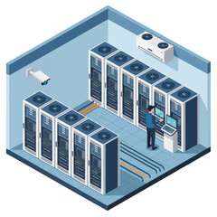 Isometric Data Center