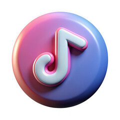 Musical note icon with gradient background music note
