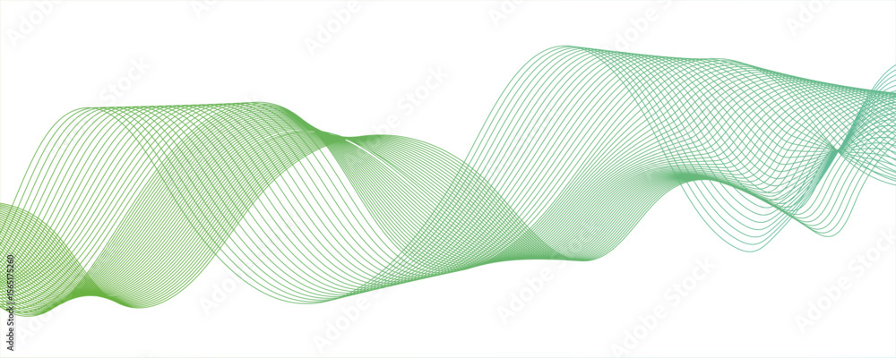 Aufkleber abstract modern background with flowing wave design and fine lines and halftone dots. multiple overl