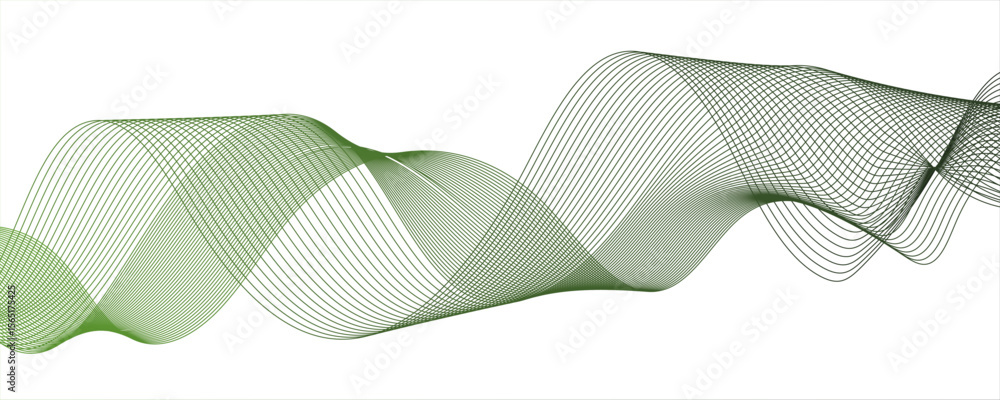 Poster abstract glowing modern wave with dynamic flowing lines. futuristic technology and sound wave lines.