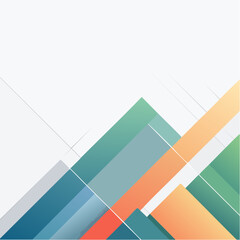 Minimal vector background for corporate presentation, abstract geometric shapes, subtle gradients