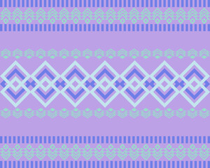  ikat seamless pattern with purple and blue