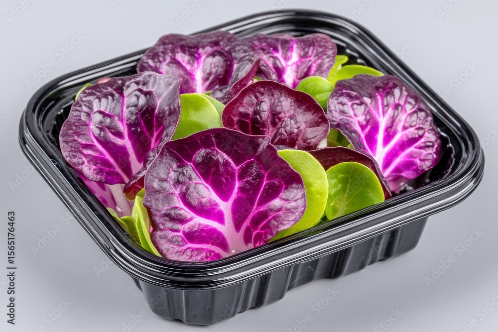 Poster amaranth microgreens with pink sprouts thrive in a black substrate on the windowsill, exemplifying a