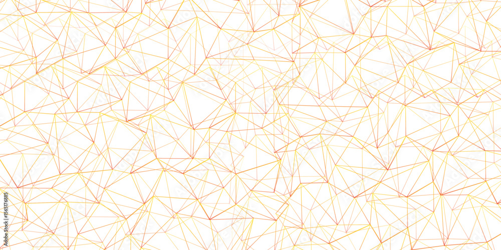 Aufkleber abstract of simple golden line triangle pattern geometric background. seamless geometric polygonal r