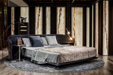 Modern luxury bedroom interior