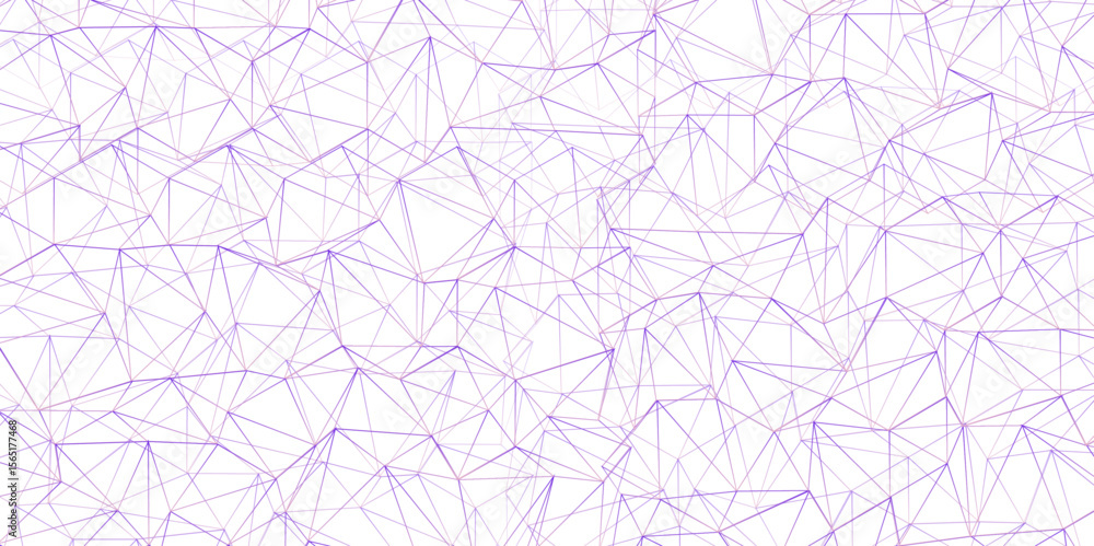 Poster abstract of simple purple line triangle pattern geometric background. seamless geometric polygonal r