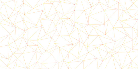 Abstract of simple golden line triangle pattern geometric background. Seamless geometric polygonal repeatable pattern swatch background, Trendy design vector background for web backdrop orpaper print.