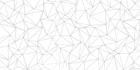 Abstract of simple gray line triangle pattern geometric background. Seamless geometric polygonal repeatable pattern swatch background, Trendy design vector background for web backdrop orpaper print.