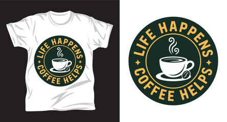 Coffee graphic vector art t-shirt design print
