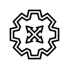 flexible usage line icon vector illustration