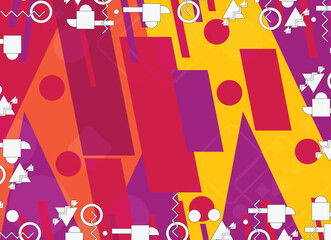 Vibrant Geometric Abstract Design
