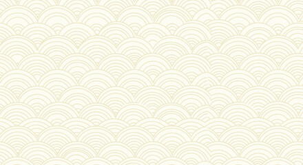 Repeating Creamy Wave Pattern with Subtle Lines and Soft Texture