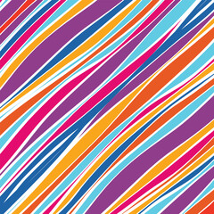 Colorful Diagonal Stripe Vector