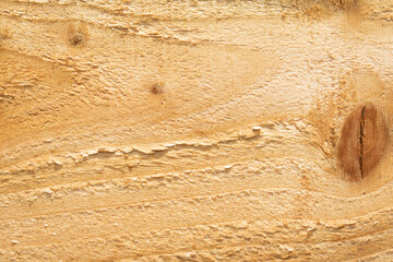 Close up of rough textured raw wood grain for background