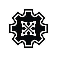 Fototapeta premium flexible usage glyph icon vector illustration