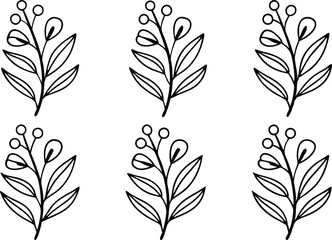 Boho Bloom Bundle of Floral Elements for Creative and Modern Designs. High Quality Boho Bloom Bundle for Wedding and Branding Projects. Professional Boho Bloom Bundle for Digital and Print Use