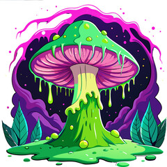 illustration of a fantasy landscape