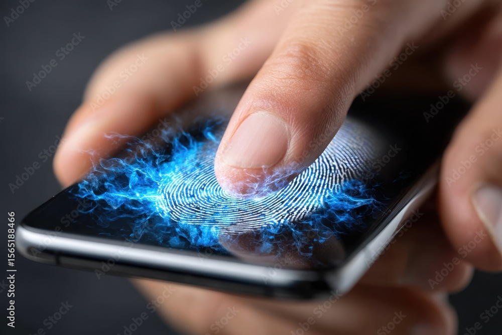 Poster fingerprint recognition technology enhances smartphone security and user experience