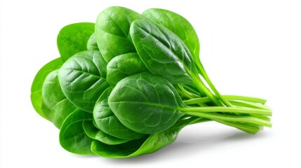 Fototapeta premium The stock image features vibrant and nutrient-packed arugula greens on a transparent background