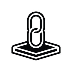 durable material glyph icon vector illustration