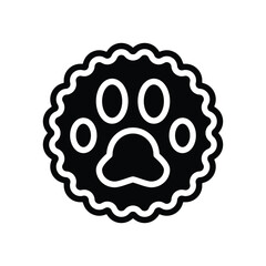 pet friendly glyph icon vector illustration