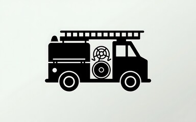 Naklejka premium fire fighting vehicle 