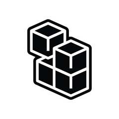 modular components glyph icon vector illustration