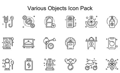 Fototapeta premium Line Art Icon Pack
