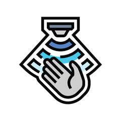 motion activated color icon vector illustration