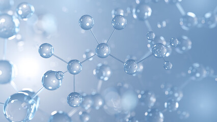 methoxyflurane molecular structure 3d, inhalation anesthetic structural chemical formula view from a microscope