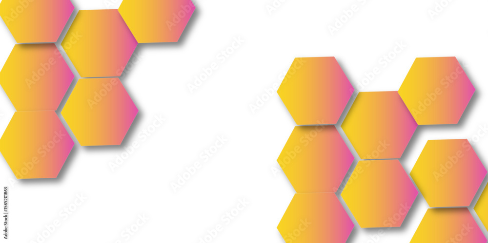 Aufkleber purple hexagon 3d background texture. modern abstract polygonal pattern. honeycomb vector illustrati