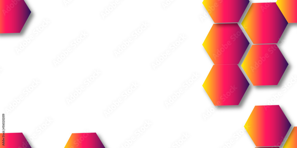Aufkleber purple hexagon 3d background texture. modern abstract polygonal pattern. honeycomb vector illustrati