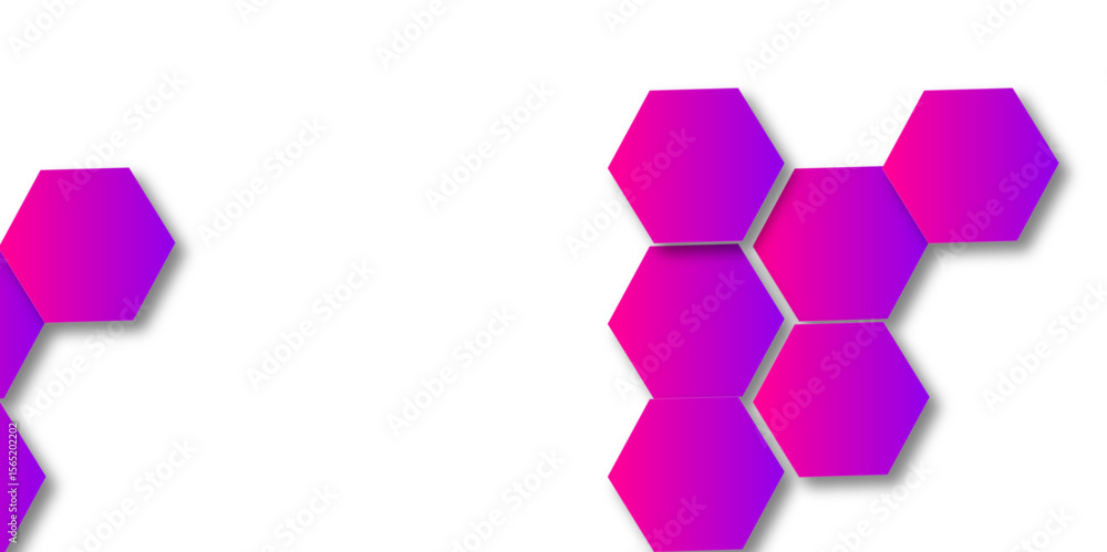 Poster purple hexagon 3d background texture. modern abstract polygonal pattern. honeycomb vector illustrati