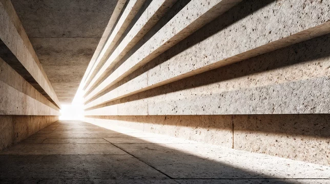 Geometric Wall Design with Depth and Minimal Texture
