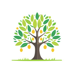 Obraz premium Olive Tree Isolated on a Transparent Background 