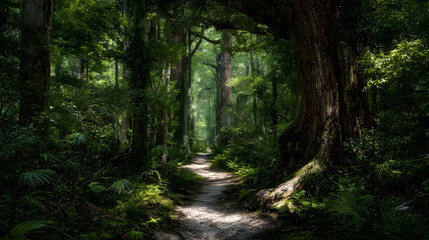 The Enchanting Journey Through Nature's Timeless Emerald Pathway of Reflection