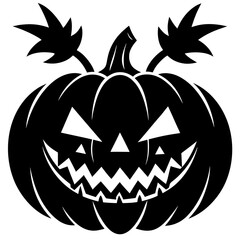 halloween pumpkin on white background