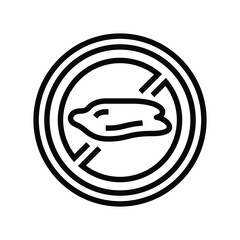 no spill design line icon vector illustration