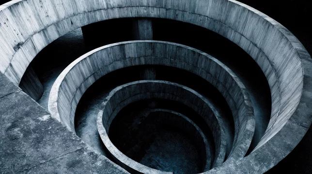 Circular Concrete Structure in Harsh Minimal Space