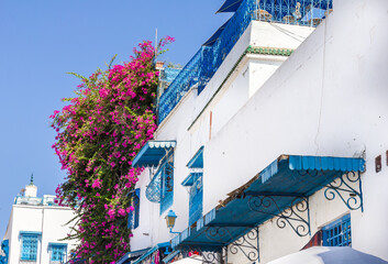 The village of Sidi Bou Said, Carthage, Tunisia